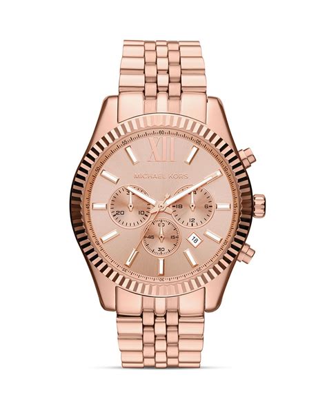 michael kors mens watch rose gold